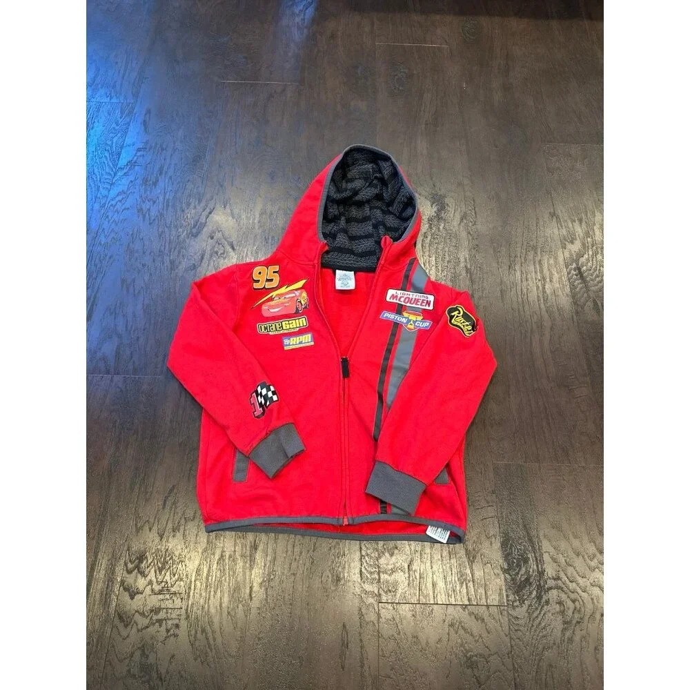 Disney Pixar Lightning McQueen Zip Hoodie for Boy‎